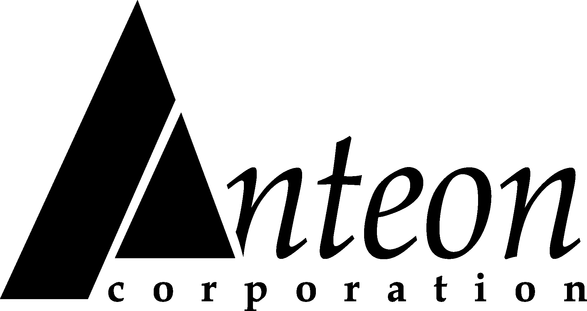Anteon Corporation Black Logo Vector Logo